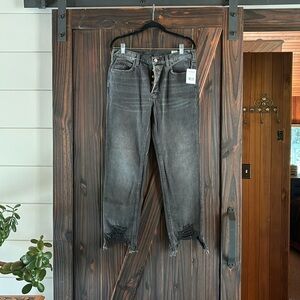 Free People black rugged jeans